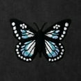thumbnail image 2 of Dalix Butterfly Embroidery Washed Hoodie Sweatshirt Hoodie Fleece Relaxed Fit Lounge Womens in Black XS X-Small, 2 of 5
