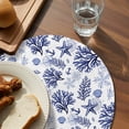 thumbnail image 3 of Navy Blue Coastal Round 13 Inch Placemats Set of 8, Coral Starfish Seaside Summer Beach HeatResistant Non Slip Place Mats for Dining Table, Wipeable Braided Kitchen Table Mats for Housewarming, 3 of 9