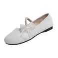 thumbnail image 2 of Gealkoca Women Dress Shoes Ballet Ribbon Bows Flats Mary Jane Party Dress Shoes Women's Casual Soft Soled Trendy Loafers Flat Shoes, 2 of 9