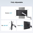 thumbnail image 4 of Soporte triple para monitor HUANUO Full Motion para pantallas de 17 a 32 pulgadas, 4 of 8