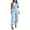 Light Blue, variant on Women's Cargo Rompers Summer Fashion Sleeveless Tops High Waist Ankle Strap Jumpsuit White M
