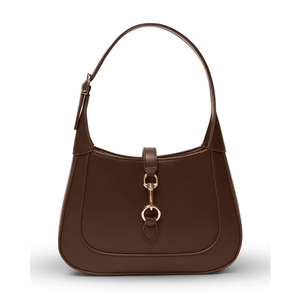 Bolso de hombro para mujer - Bolsos de hombro pequeños - Lindos bolsos Hobo de moda - Correa ajustable de cuero vegano