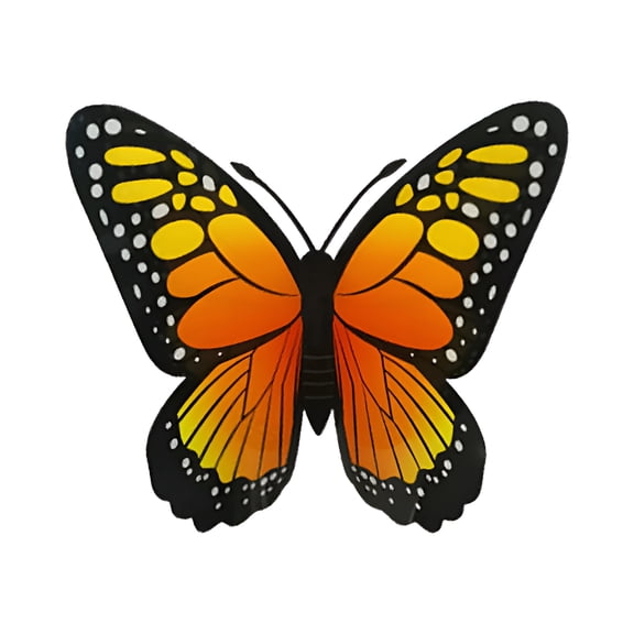 CCOCC Home Decor Large Size Butterfly Wall Stickers Living Room Bedroom Decorative Wall Stickers Self Adhesive Wall Stickers Home Accessories （Yellow）
