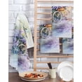 thumbnail image 2 of Purple Spring Lavender Kitchen Dish Towels for Drying Dishes Set of 4, Flowers Bicycle Pastoral Farm Waffle Weave Microfiber Terry Hand Tea Bathroom Towels Quick Dry & Absorbent Towel 15.7x23.6, 2 of 7