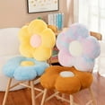 thumbnail image 2 of Adorable Flower Plush Pillow Seat Cushion - Soft, Cozy, and Machine Washable | Contemporary Floral Design in Yellow, Pink, and Blue | Perfect for Home Decor and Reading Spaces, Cozy Seating Addition|, 2 of 15