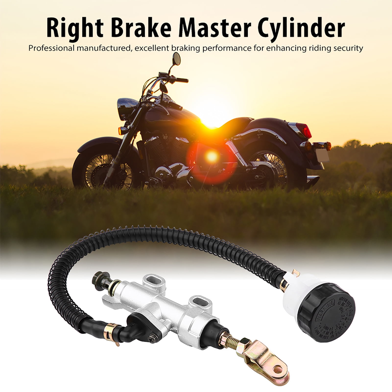 Pompe De Frein Arrière à Pied Moto - Maître Cylindre Hydraulique Pliable Universel
