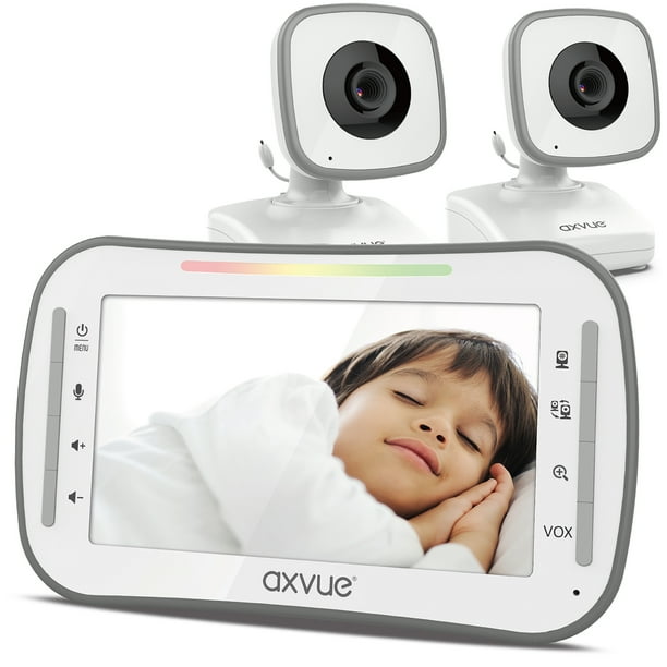 Axvue 42 Video Baby Monitor With 4 3 Lcd Screen And Two Cameras Walmart Com Walmart Com