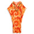 thumbnail image 4 of Beach Kaftan Dresses for Women Plus Size Caftan Loungewear Mexican Embroidered Dress Long Beach Tunic Summer Elegant Vacation Outfit Long Sleeve Robe, 4 of 11