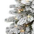 thumbnail image 3 of Nearly Natural 3' Flocked Fir Artificial Christmas Tree Prelit with 150 Warm White Lights, 3 of 7