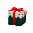 thumbnail image 2 of Christmas Gift Boxes Empty, Velvet Holiday Packaging Box with Lid, Festive Red Green Present Box for Xmas Party Favors Decorations, 2 of 8