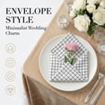 thumbnail image 5 of Set of 6 Cloth Napkins - Cotton, Washable, Reusable for Dining Table, Restaurant, Weddings, Events, Parties Small checkered 28x20inch, 5 of 6