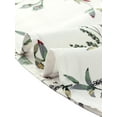 thumbnail image 6 of INSPIRE CHIC Women's V Neck Floral 3/4 Sleeves Side Pockets Button Dress XL White Red, 6 of 6