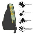 thumbnail image 5 of ZICANCN Crossbody Sling Bags for Women Men,Diamond Floral Pattern Casual Shoulder Backpacks for Hiking Daypacks, 5 of 9
