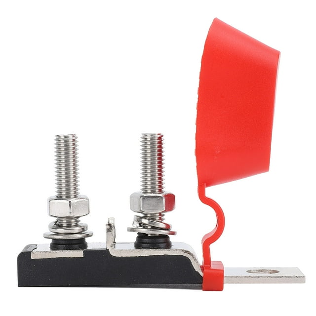 Battery Terminal Block Kit MRBF Block with Single 5/16" M8 Stud Marine Rated and Waterproof Cap for Boat Truck RV and Construction Vehicles