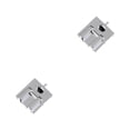 thumbnail image 4 of Cremallera Invisible Moyic 2 Piezas Metal Plata 2.5*1.6*0.8 cm CY601Z, 4 of 6