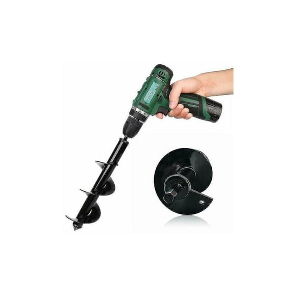 Plant Bulb Auger, Heavy-Duty Garden Auger Spiral Drill Bit for Rapid Planter, Back Saver Design with Hex Drive Drill Compatibility for Electric or Cordless Drill (3x12Inch)
