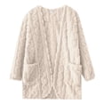 thumbnail image 4 of Puliio Women's Robe Long Sleeve Open Front Kimono Cardigan Shawl Wrap Coat Home Loungewear,Size XL, 4 of 5