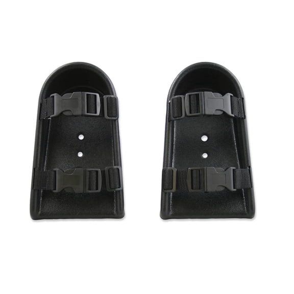 Rehabilitation Advantage Wheelchair Shoe Holders, Large, Footplate Attachment with Adjustable Straps to Secure Feet in Place, Stable Positioning Support for Daily Mobility