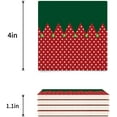 thumbnail image 3 of FMSHPON Merry Christmas Set of 8 Coaster for Drinks, Absorbent Ceramic Stone Coasters Cup Mat with Cork Base for Home Kitchen Room Coffee Table Bar Decor, 3 of 4