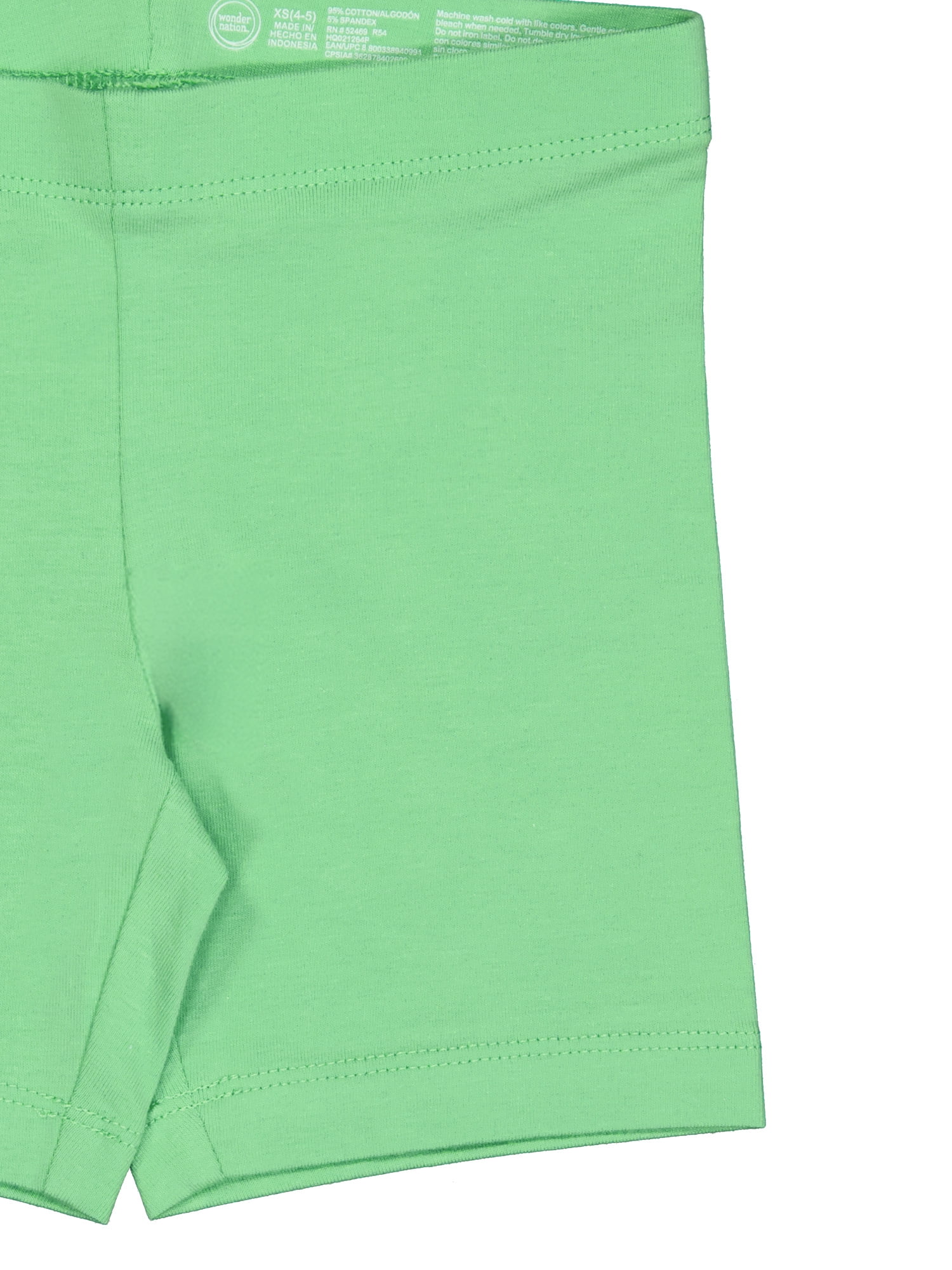 Wonder Nation Girls Bike Short, 2-Pack, Sizes 4-18 & Plus