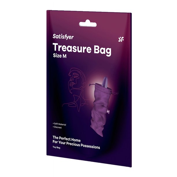 Satisfyer Treasure Bag Size M | Drawstring Storage Bag for Adult Sex Toy - Soft Material, Discreet, Travel Friendly (Lilac) - Walmart Business Supplies Satisfyer Treasure Bag Size M | Drawstring Storage Bag for Adult Sex Toy - Soft Material, Discreet, Travel Friendly (Lilac) - Walmart Business Supplies