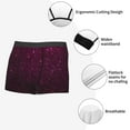 thumbnail image 3 of Yiaed Dark Purple Glitter Print Men's Soft Cotton Boxer Shorts Breathable Boxers Underwear Moisture-Wicking Underwear Stretch Boxer Briefs for Man-Medium, 3 of 5