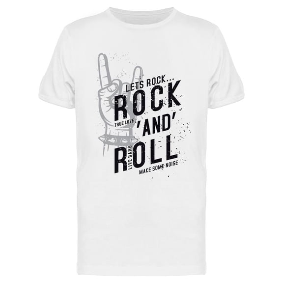 Let's Rock Design T-Shirt Men -Image by Shutterstock, Male Small