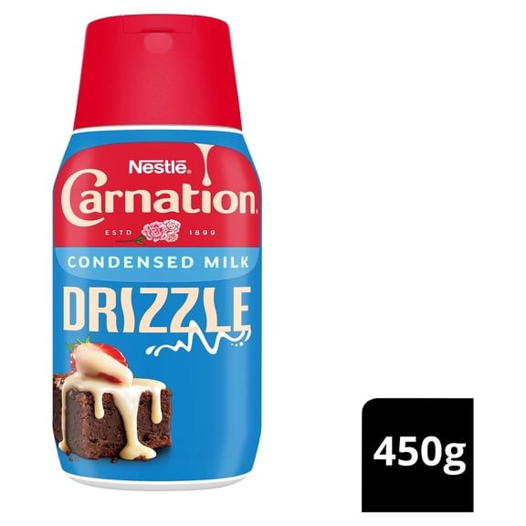 Carnation Original Drizzle Condensed Milk Dessert Sauce Bottle 450g, Imported from Britain