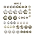 thumbnail image 2 of Mezcla De 48 Accesorios De Joyería Diy, Accesorios De Joyería De Estrella De Cinco Puntas, Colgante De Pulsera De Collar De Poder De Estrella De Cinco Puntas De Tarot De Aleación Retro sonducket HA018817-00, 2 of 7