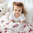 thumbnail image 3 of Disney Minnie Mouse Plush Baby Blanket, 30" x 40", 3 of 6