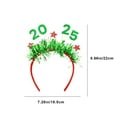 thumbnail image 3 of Fiudx Diademas Navideñas, Decoración Colorida para Fiestas de Año Nuevo, Diseño Único de Gorro de Papá Noel, Accesorio Divertido para Reuniones Navideñas, Versátiles, Tamaño 21,5 X 18,5 Cm, 3 of 6