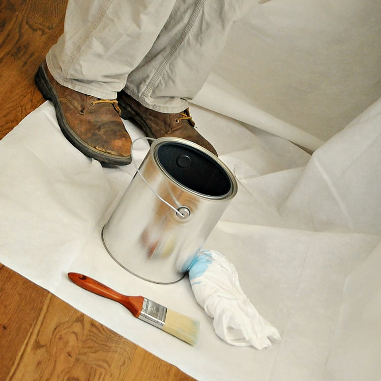 Super Tuff 8' x 12' Double Guard Drop Cloth, White Super Tuff 8' x 12' Double Guard Drop Cloth, White