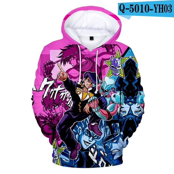 Sudaderas con capucha de JoJo s Bizarre Adventure chaqueta informal para adultos y ninos tallas para ninos disfraz de Cosplay jersey Jersey Unisex02Ninos 120 Deng Xun unisex Walmart en linea