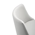 thumbnail image 5 of Whiteline Modern Living Carter Barstool, Adjustable Height, Swivel, Light Grey Faux Leather, Brushed Stainless Steel Base,Gray/Silver, 5 of 5