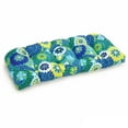 thumbnail image 5 of Blazing Needles  42-inch All Weather U-Shape Bench Cushion - 19 x 42 Pike Azure, 5 of 5