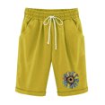 thumbnail image 1 of Pantalones Cortos Casuales para Mujer Día de la Independencia Impreso Elástico de la Cintura, Pantalones Cortos de Verano para Mujeres, 1 of 6