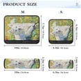 thumbnail image 3 of 2 Car Seat Belt Covers M Size 10*7.7 Inches Car Seat Belt Shoulder Pad Backpack Shoulder Pad Stroller Belt Cover White Smiling Dog, 3 of 8