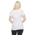 thumbnail image 5 of Sophia by Mia Olivia Women's Tailored Fit Short-Sleeve V-Neck T-Shirt, Pack of 3 Fashion Essential- Value Trio Versatile Styling Options for Professionals, Students and Moms -White, Beige, Olive., 5 of 10