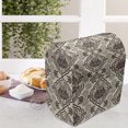 thumbnail image 3 of Damask Stand Mixer Cover, Abstract Flourish Curvy Frames and Swirly Motifs Exotic Lotus Ornament, Kitchen Appliance Organizer Bag Cover with Pockets, 5 Quarts, Chestnut Brown and Beige, by Ambesonne, 3 of 4