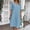 Light Blue, variant on Dresses for Women Summer Solid Color V-Neck Mid-Length Dress Casual Slim Fit Short Sleeve Holiday Party Dresses