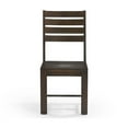 thumbnail image 5 of Taran Designs Bristol 5-piece Solid Wood Dining Set in Dark Brown, 5 of 10