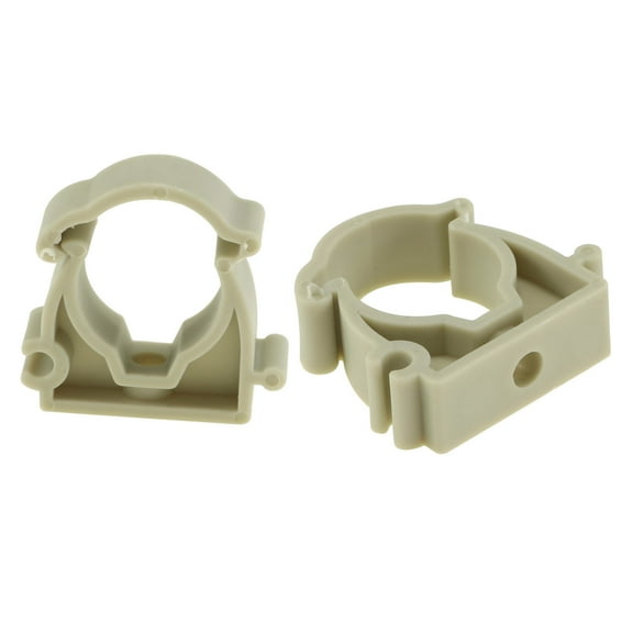 Uxcell 20mm Dia Gray PPR Pipe Clamps Clips Hose Fittings with Lock 12Pack