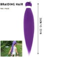 thumbnail image 2 of Purple Braiding Hair - 26inch Pre Stretched Braiding Hair Braids Jumbo Fake Braid Hair Extensions for Festival Braids, Halloween Costumes, Easy to Use, 2 of 6