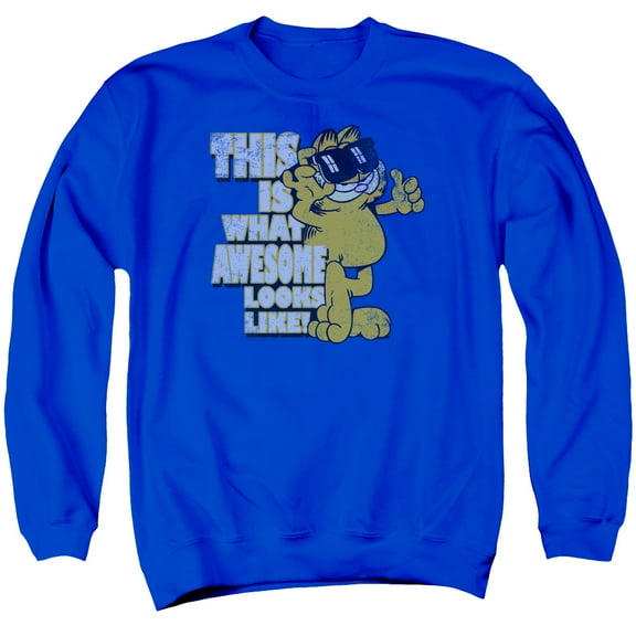 Garfield - Awesome - Crewneck Sweatshirt - Large