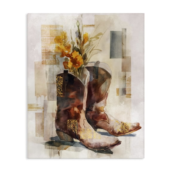 Stupell Industries French Country Western Roots & Blooms Canvas Art, 16 x 20, by Svetlana Aleynikova