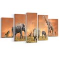 thumbnail image 2 of Panorama Faune des Savanes - Impression sur Toile Africaine, 2 of 3