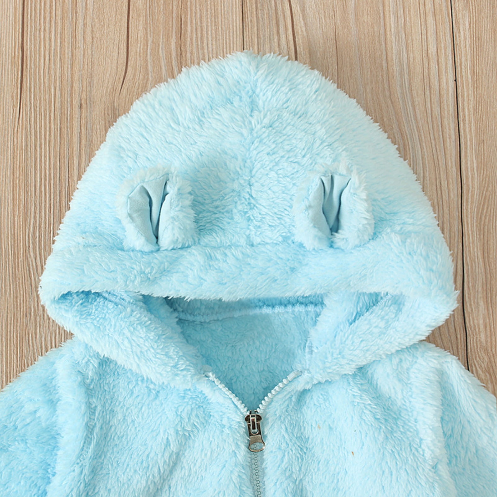 Hzgobj Newborn Infant Baby Boys Girls Winter Snowsuits Warm Clothes 0-12 Months Hoodie Cartoon Flannel Romper Jumpsuit