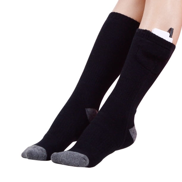 Calcetines calefactores, calcetines calefactores eléctricos, calcetines calefactores con carga cálida, calcetines calefactores eléctricos, artefacto para calentar los pies en invierno para