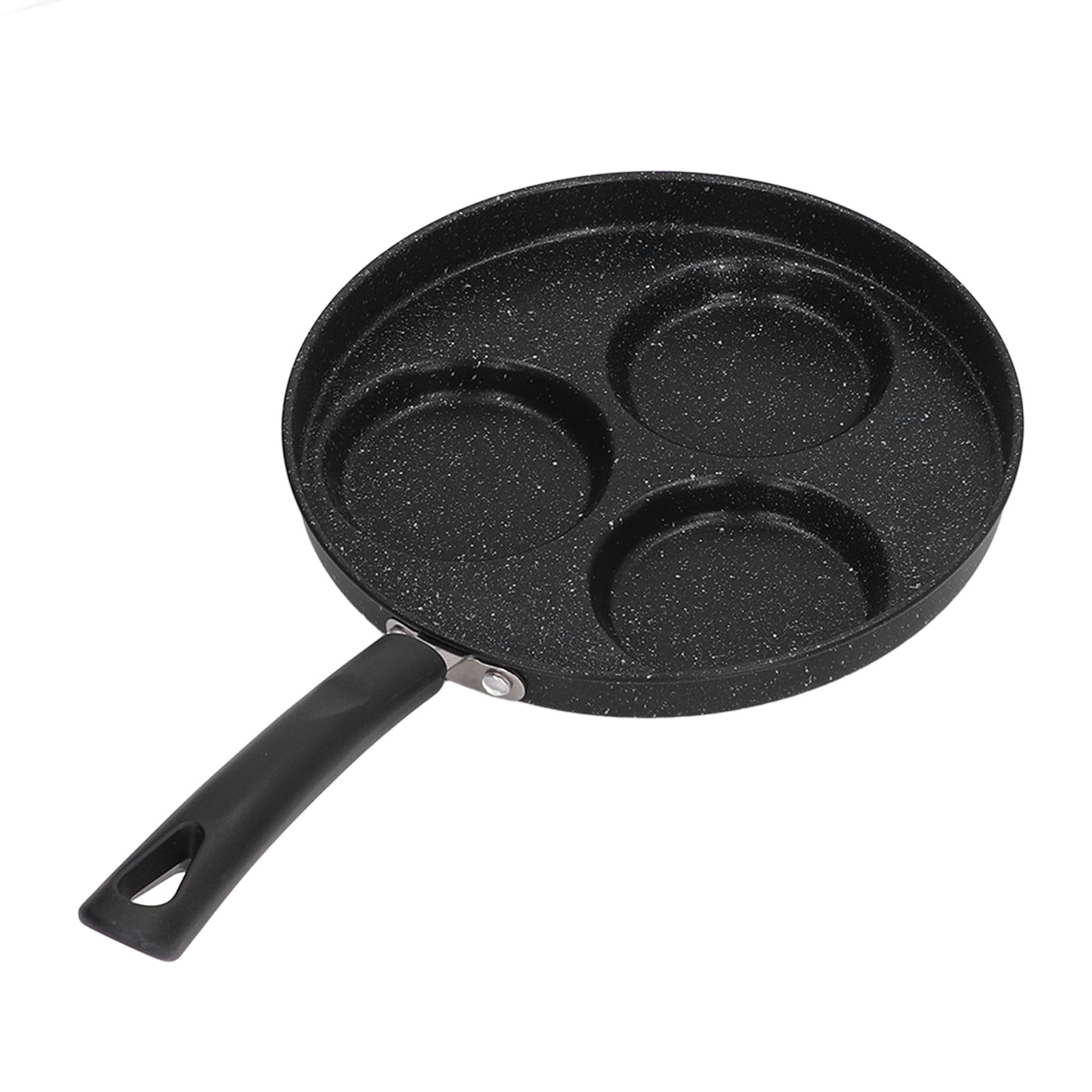 Egg Hamburger Pan, Easy To Clean Fried Egg Pan Heating Evenly 3 Cups