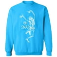 thumbnail image 2 of OXI Crewneck Sweatshirt - Oh Snap, Basic Casual Sweatshirts for Men's and Women Fleece Sweatshirt Long Sleeve - Sapphire X-Large, 2 of 2
